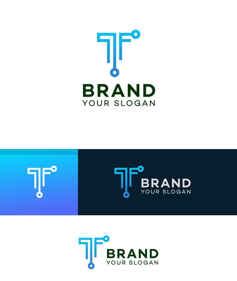 t brief logo vector icoon merk identiteit teken symbool