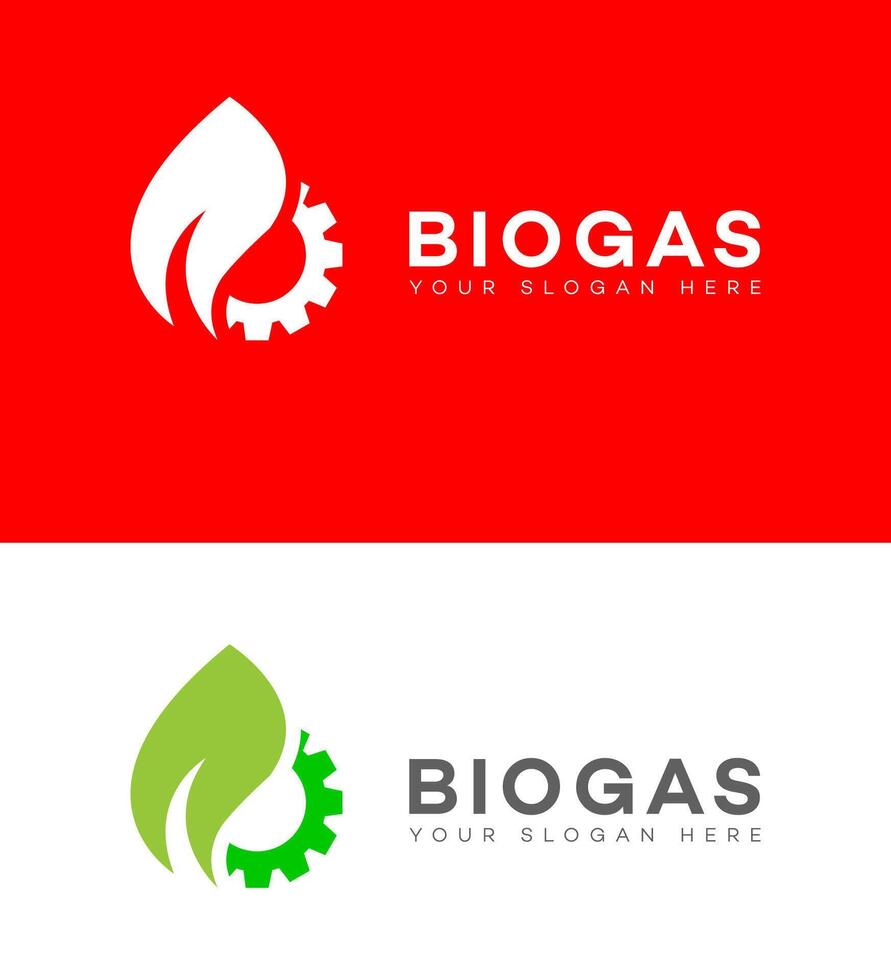 biogas logo icoon merk identiteit teken symbool vector