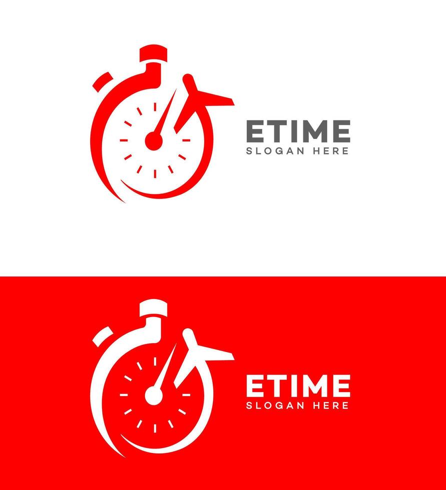 tijd reizen logo icoon merk identiteit teken symbool vector