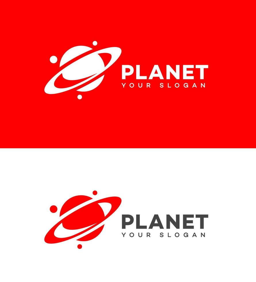 planeet logo icoon merk identiteit teken symbool vector