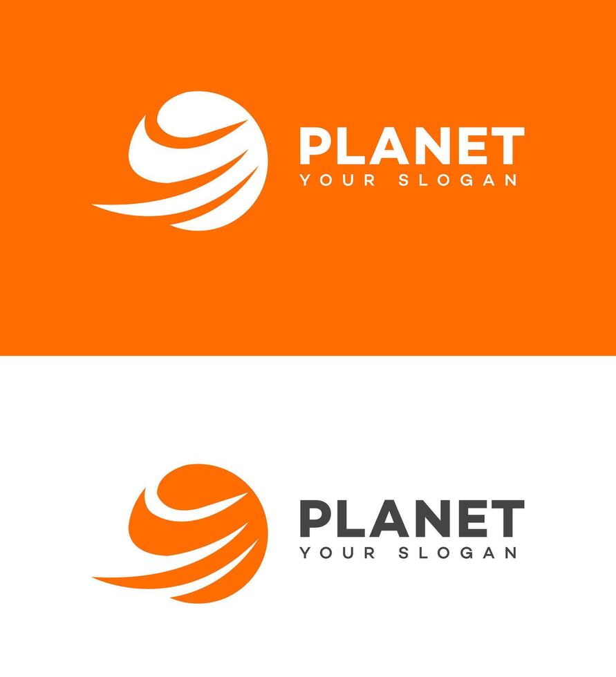 planeet logo icoon merk identiteit teken symbool vector