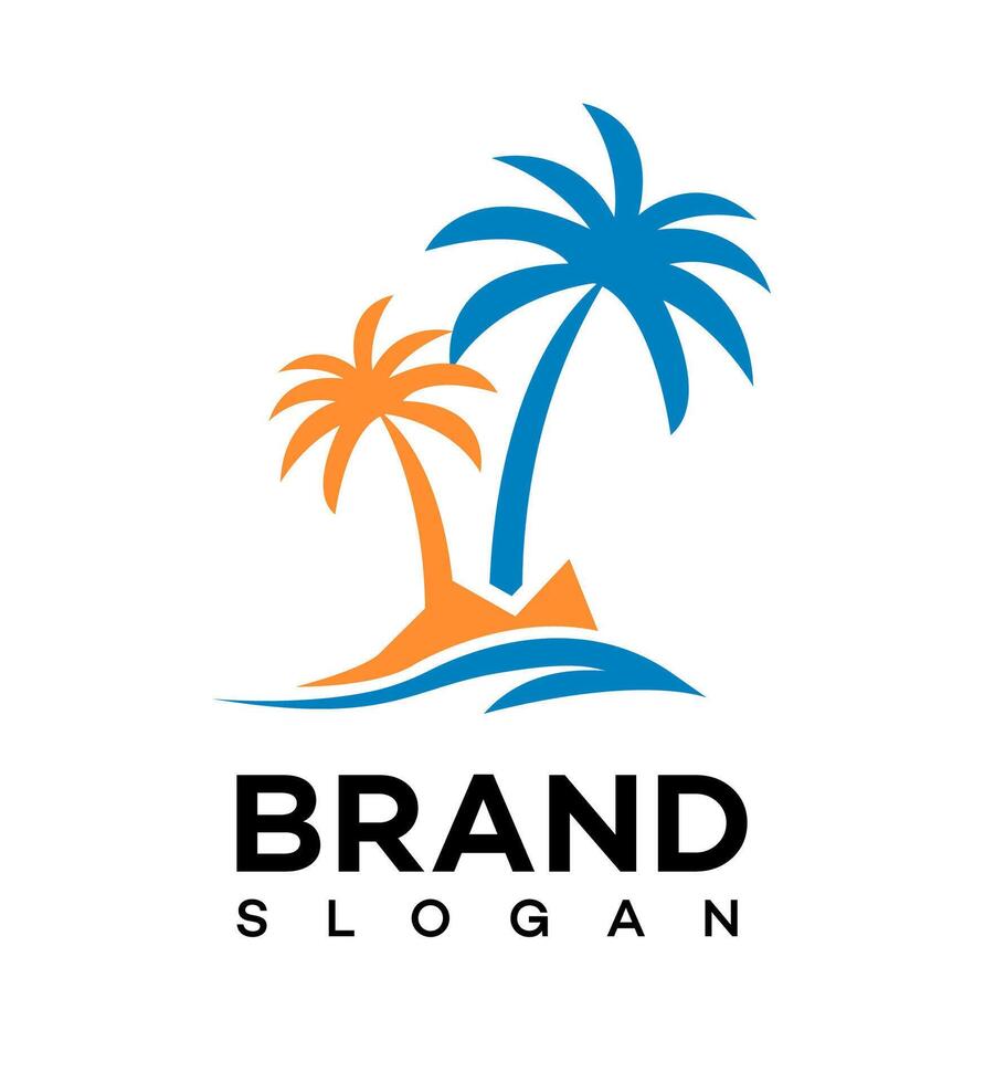 vakantie reizen logo icoon merk identiteit teken symbool vector