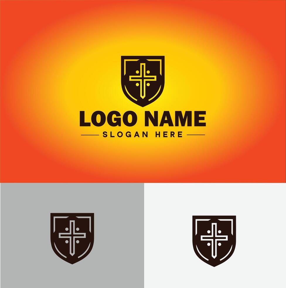 schild logo vector kunst beschermen schild veiligheid icoon bedrijf logo sjabloon