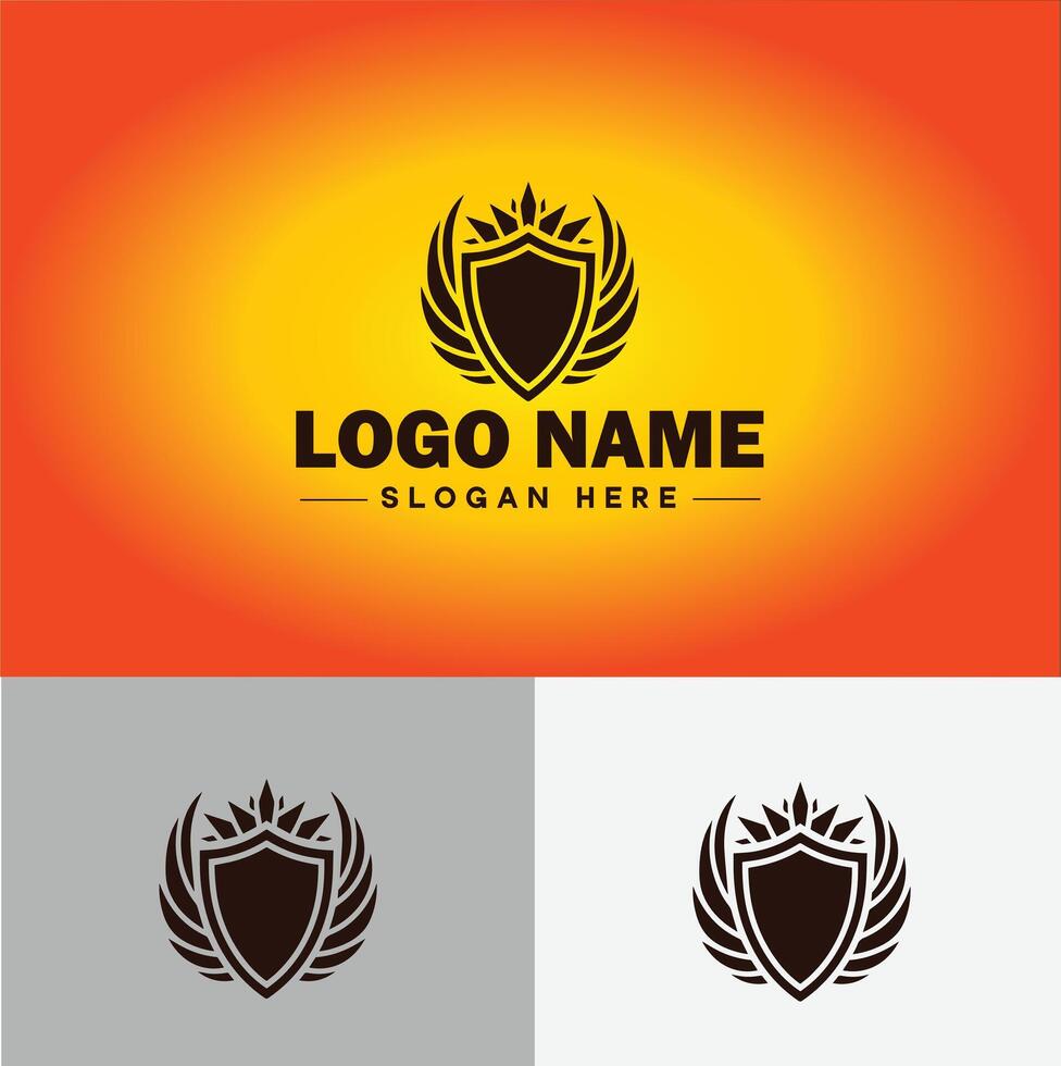 schild logo vector kunst beschermen schild veiligheid icoon bedrijf logo sjabloon