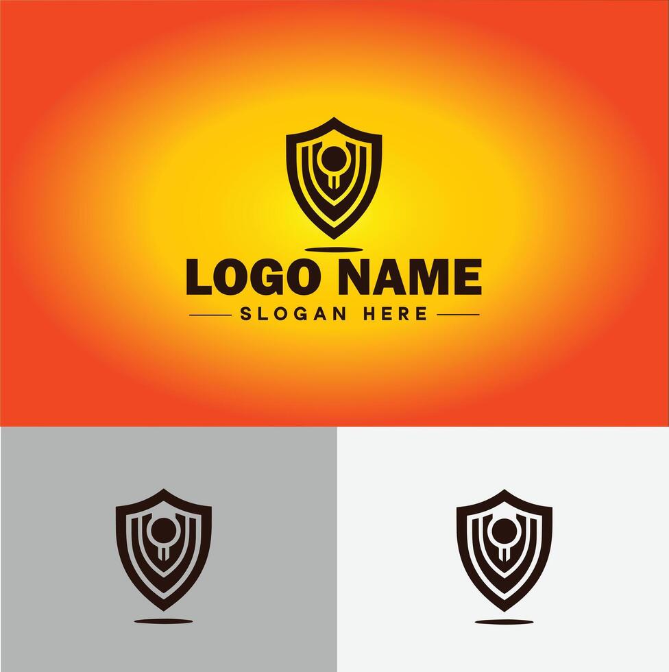 schild logo vector kunst beschermen schild veiligheid icoon bedrijf logo sjabloon