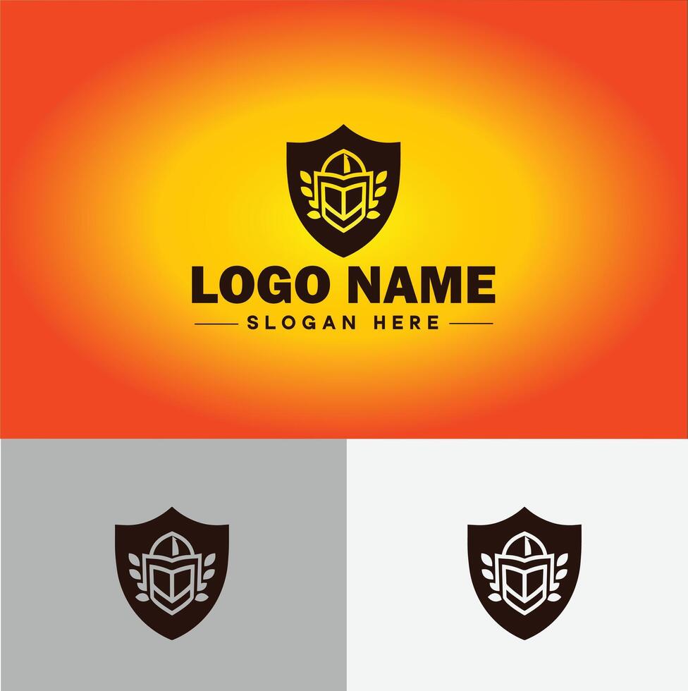 schild logo vector kunst beschermen schild veiligheid icoon bedrijf logo sjabloon