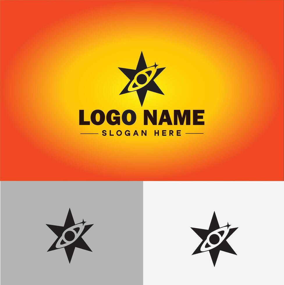 ster logo vector kunst icoon grafiek voor bedrijf merk icoon ster logo sjabloon