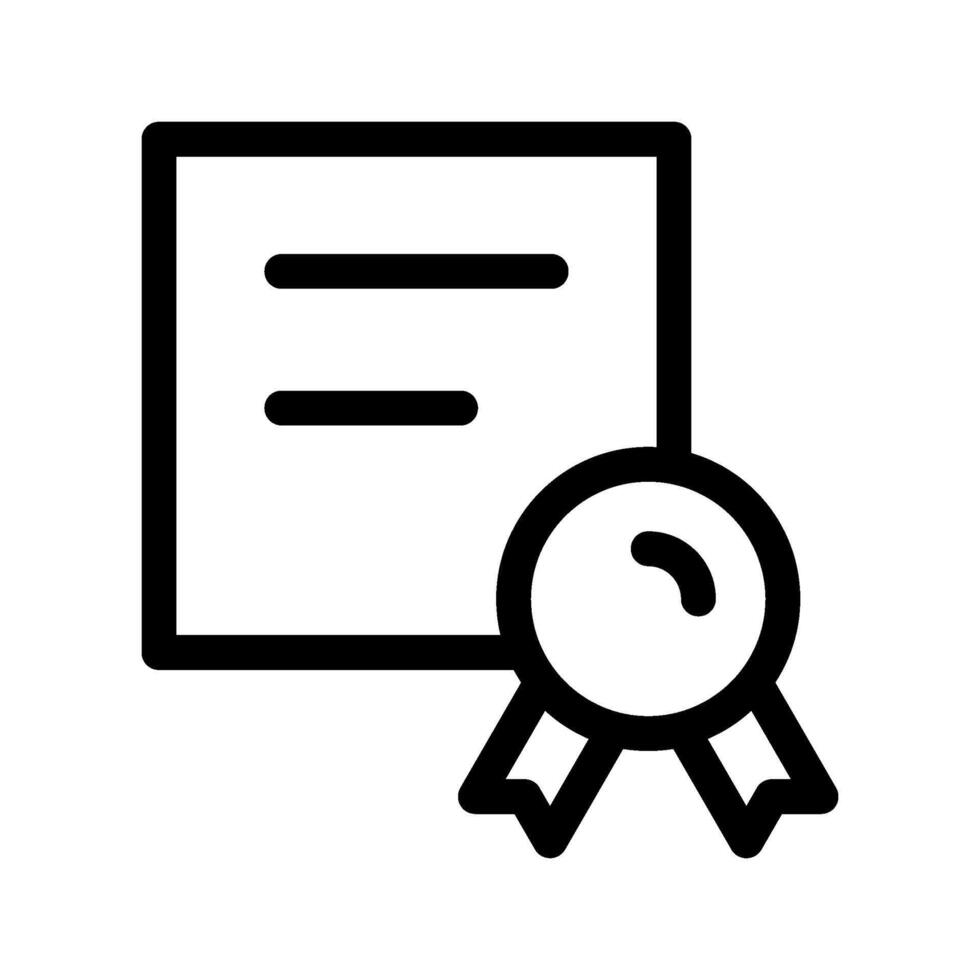 certificaat icoon vector symbool ontwerp illustratie