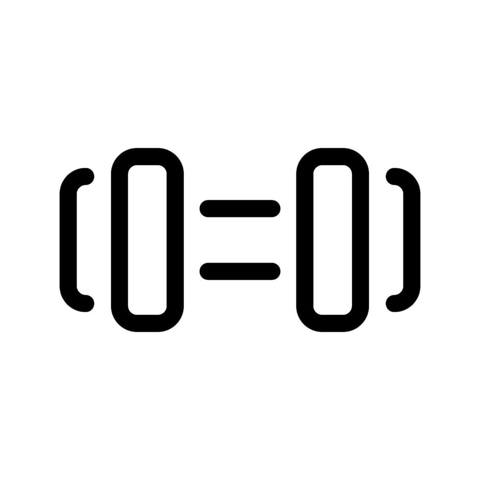 barbell icoon vector symbool ontwerp illustratie