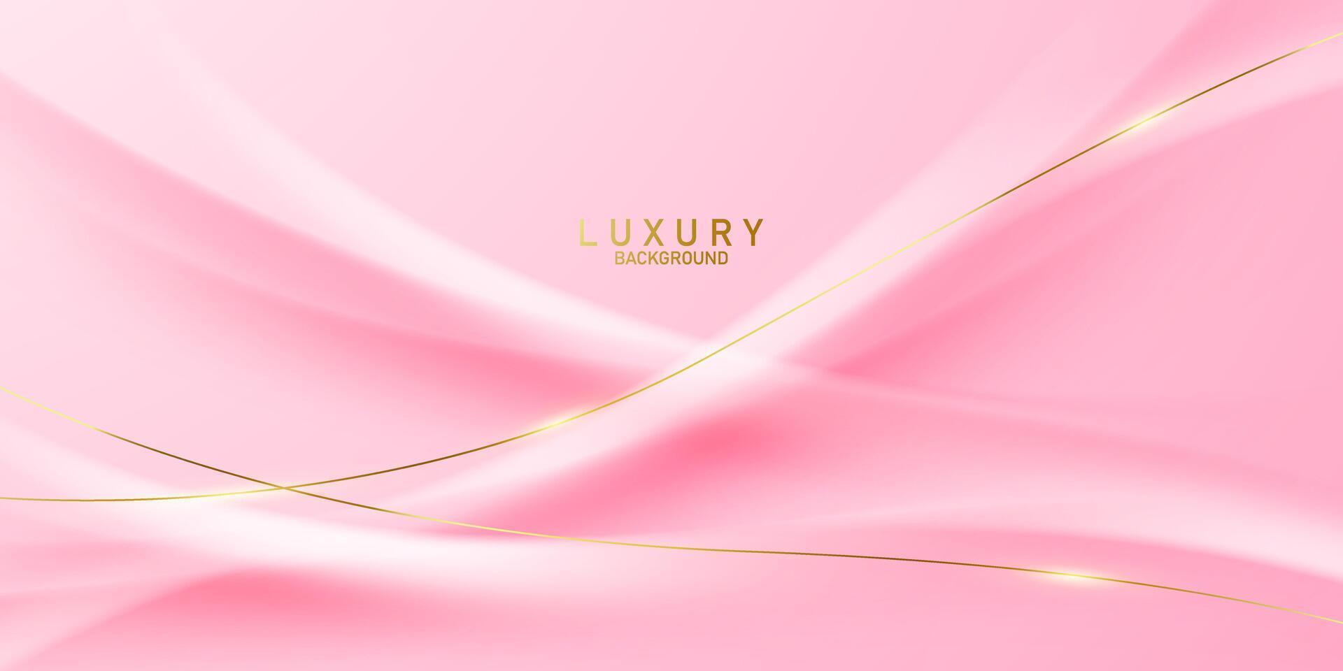 roze abstract achtergrond met luxe gouden elementen vector illustratie