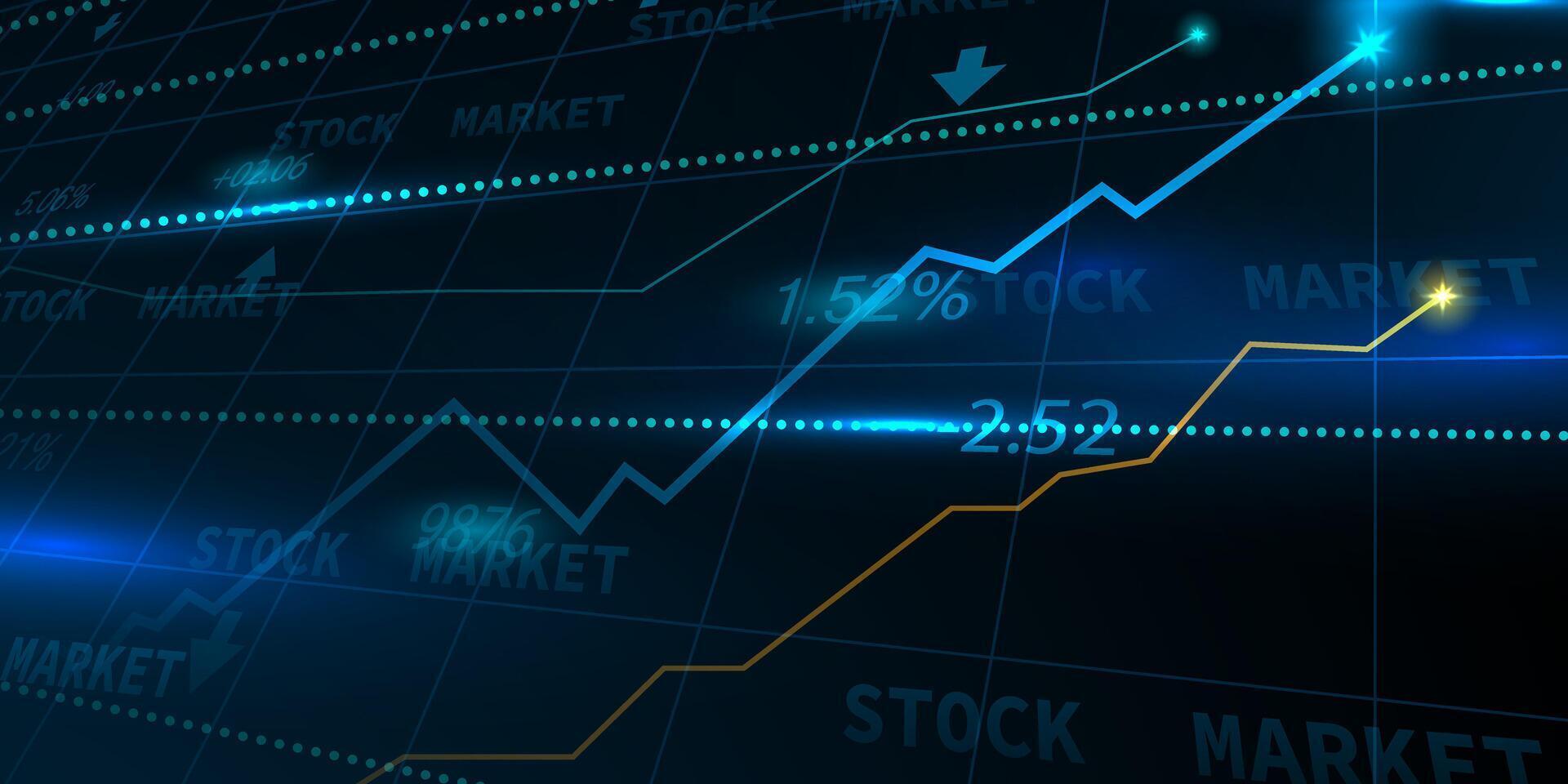 bedrijf vector illustratie ontwerp voorraad markt grafieken of forex handel grafieken voor bedrijf en financiën ideeën.