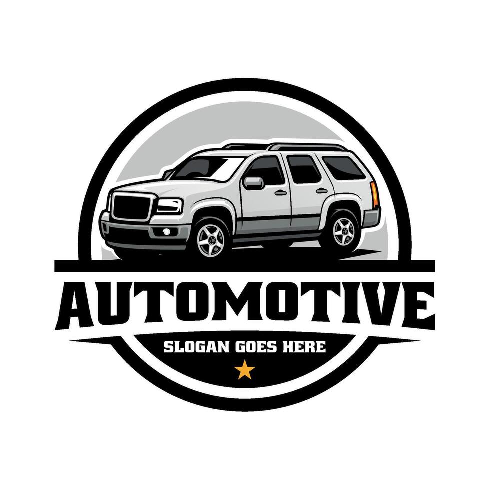 land- suv avontuur voertuig vector illustratie logo vector