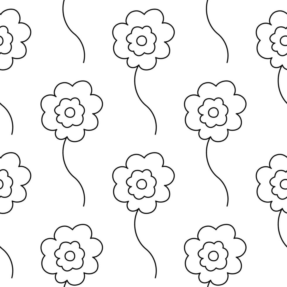 voorjaar lijn bloemen voor decoratie en geschenk vector