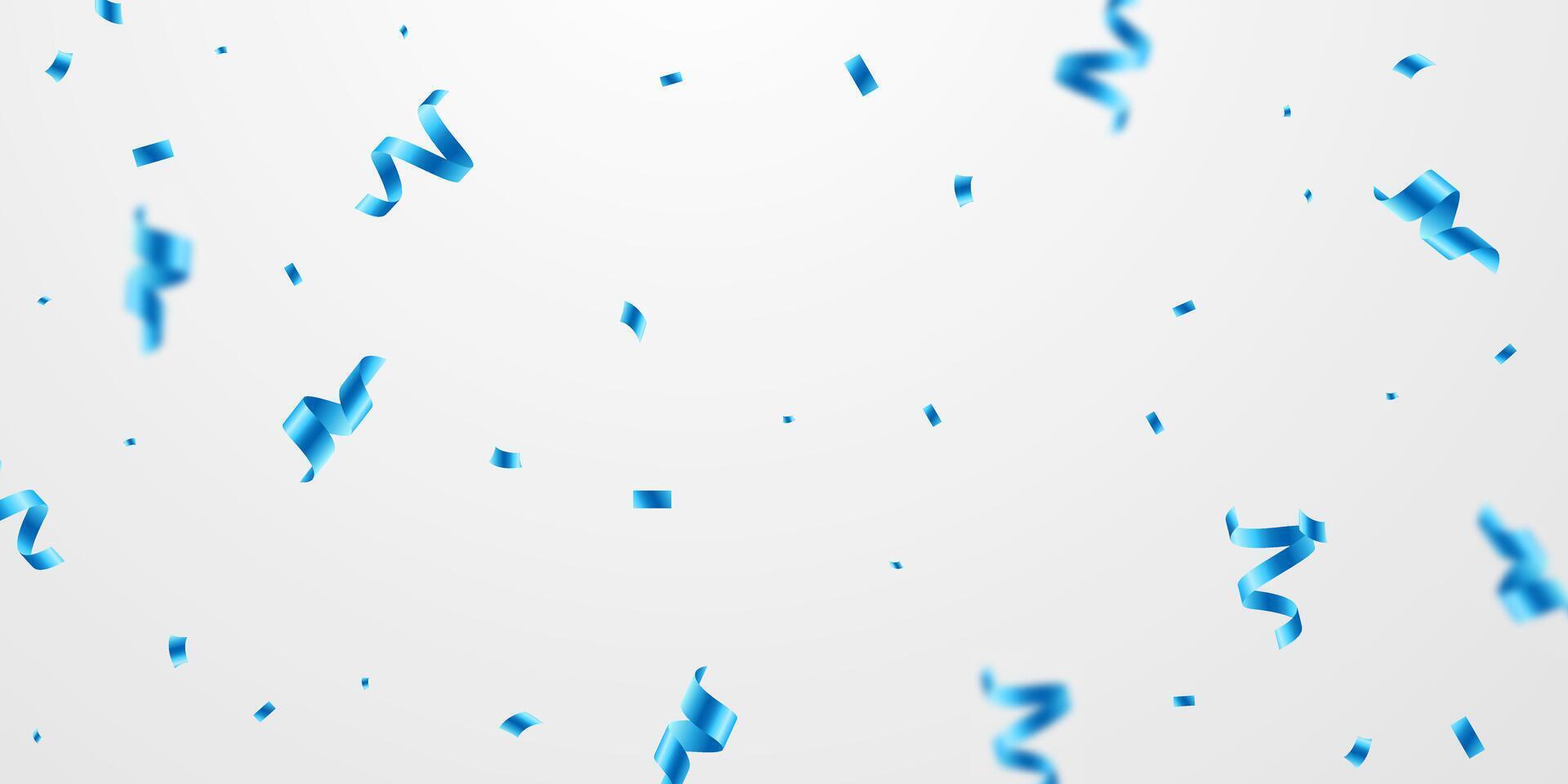 viering achtergrond met mooi blauw confetti voor festival decoratie vector illustratie