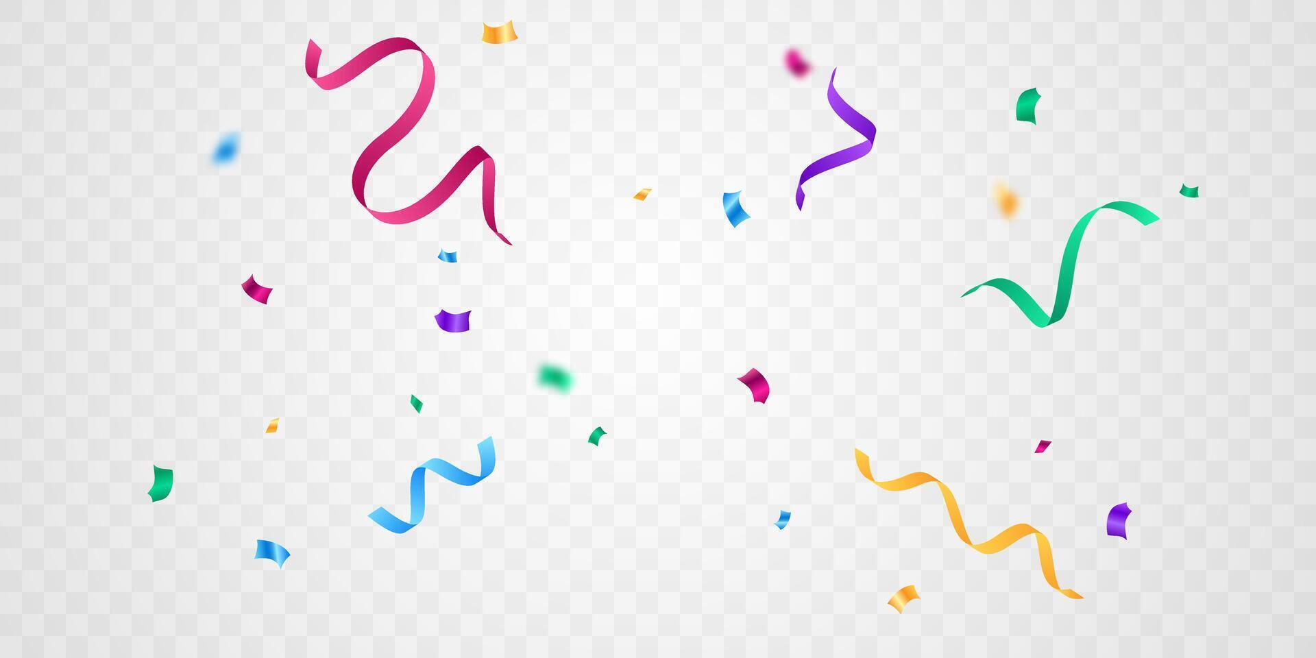 kleurrijk confetti achtergrond voor decoreren de feestelijk seizoen vector illustratie