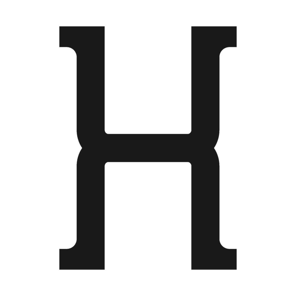 letter h logo vector
