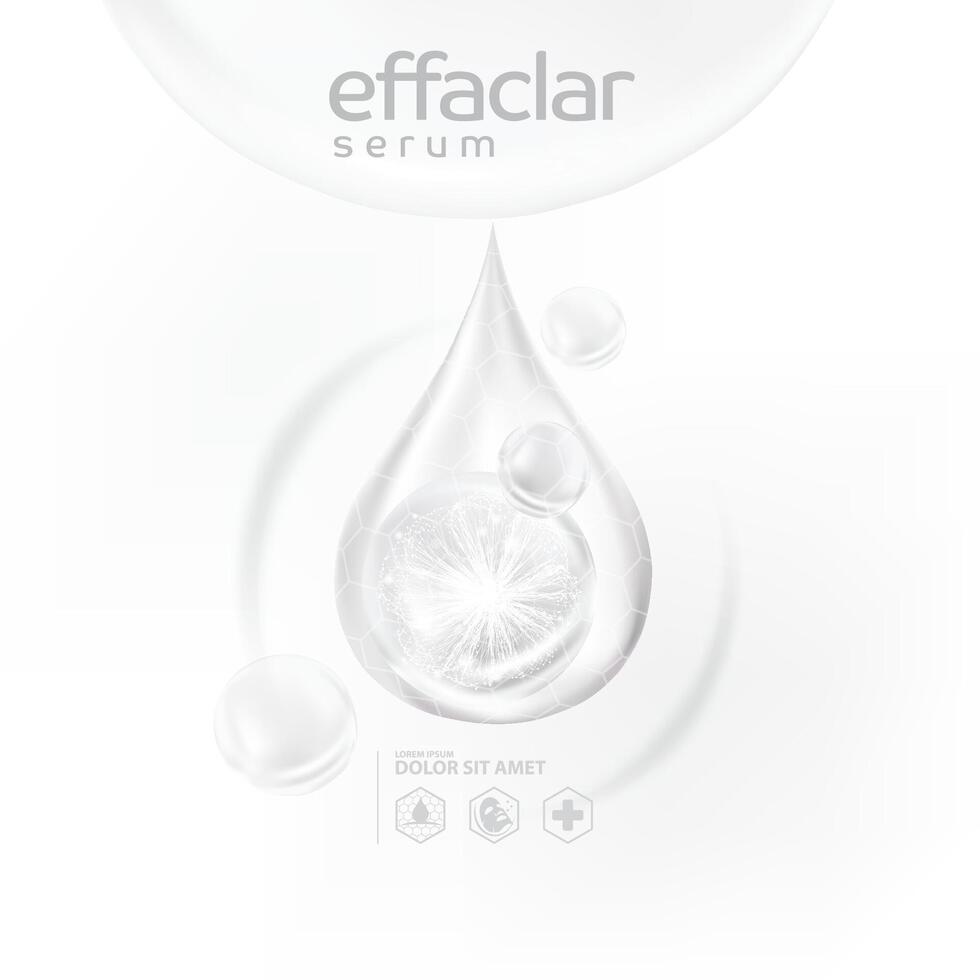 effaclar serum huid zorg kunstmatig vector