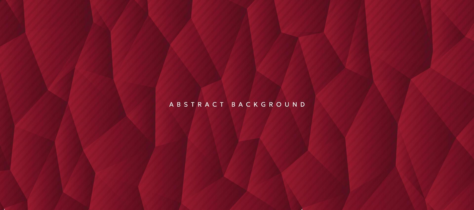 donker rood abstract veelhoek achtergrond vector