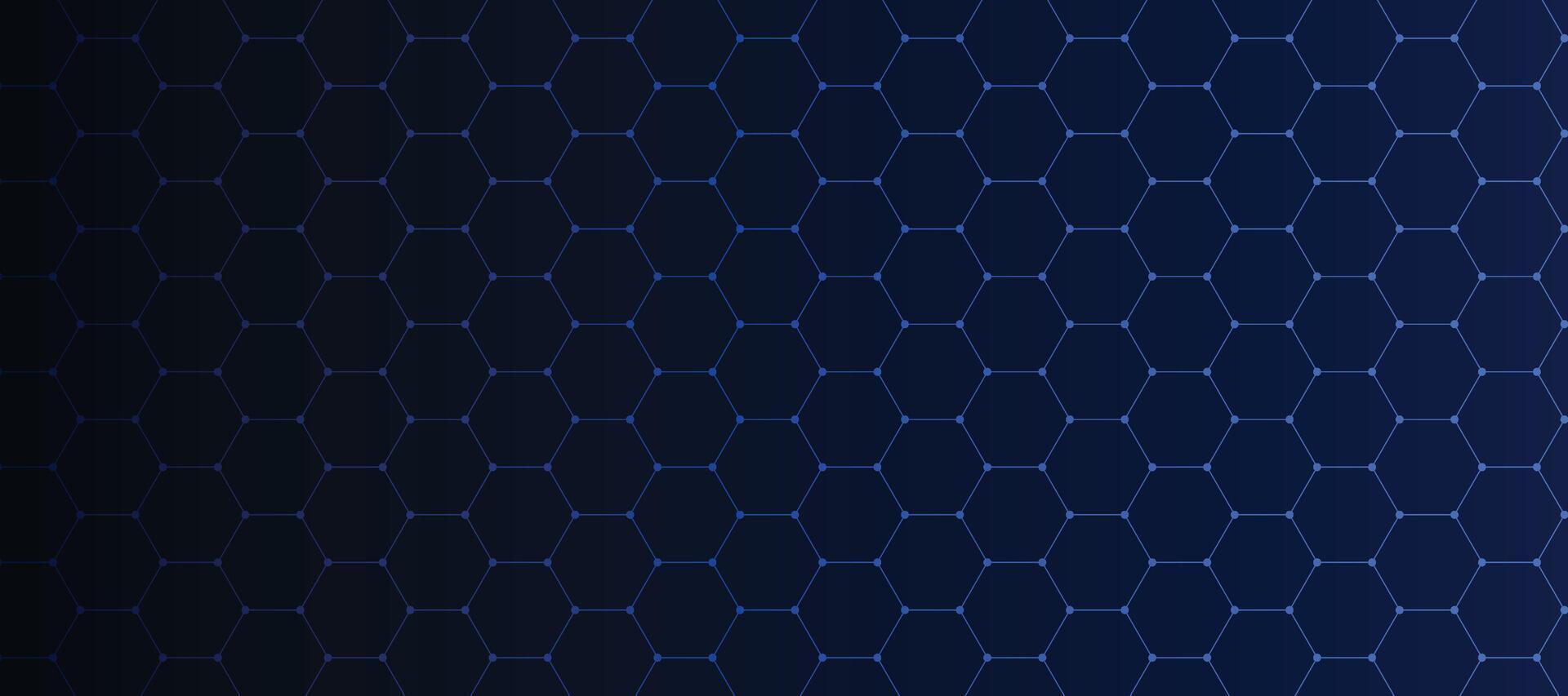 abstract blauw zeshoekig achtergrond voor futuristische digitaal hi-tech communicatie innovatie ontwerp. vector