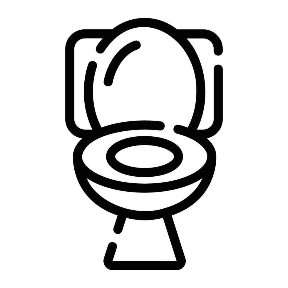 toilet lijn icoon achtergrond wit vector