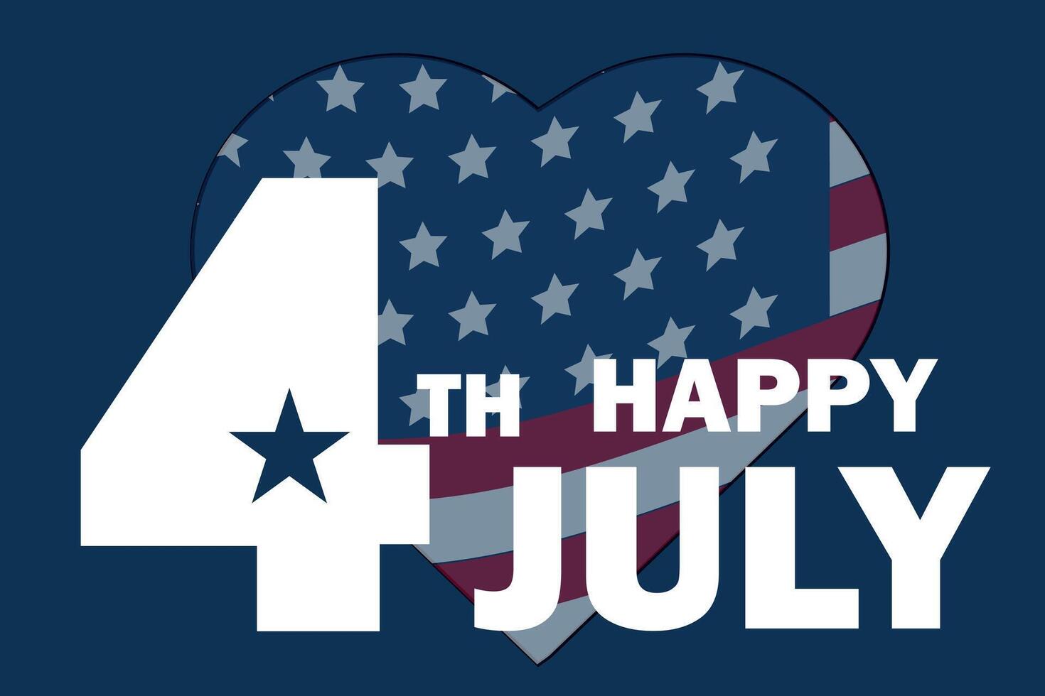 gelukkig 4e van juli onafhankelijkheid dag Verenigde Staten van Amerika. ontwerp van groet kaarten, affiches, spandoeken, berichten in sociaal media. Verenigde Staten van Amerika onafhankelijkheid dag achtergrond voor hartelijk groeten, uitverkoop, korting, advertentie, web. vector