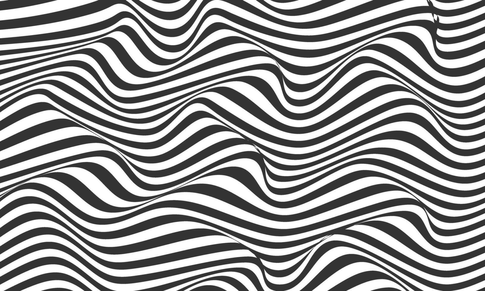 abstract strepen zwart optisch kunst Golf lijn achtergrond. vector illustratie