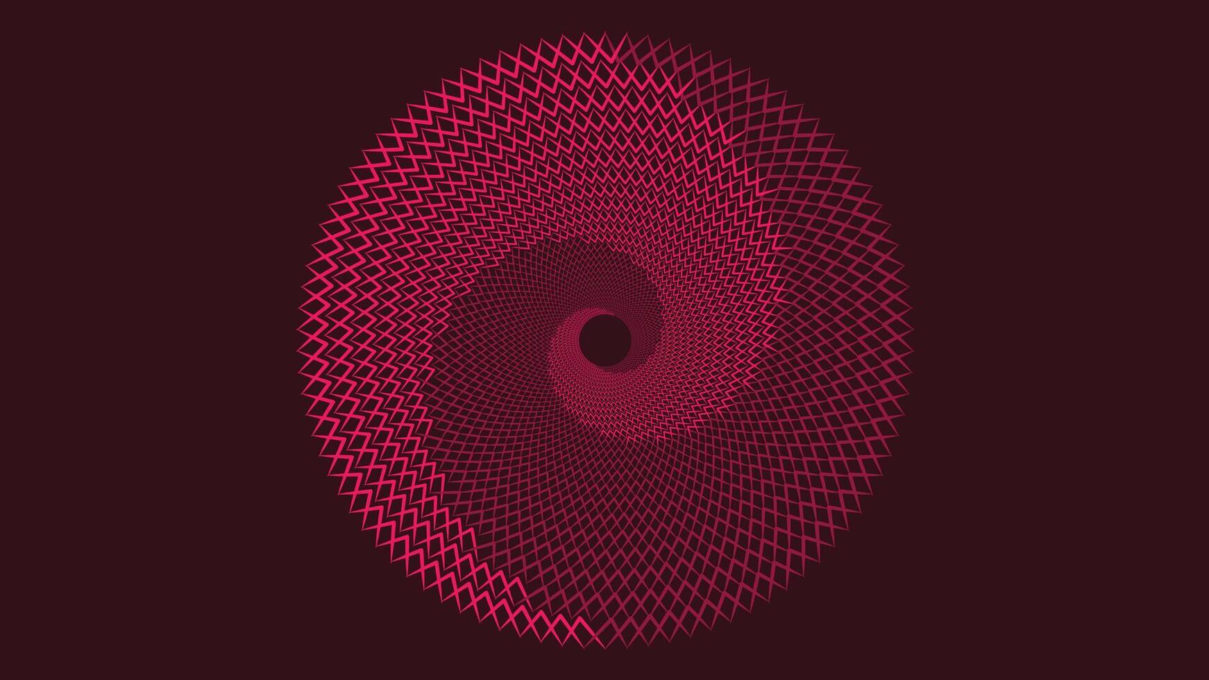 abstract spiraal draaikolk roze kleur minimalistische achtergrond. vector