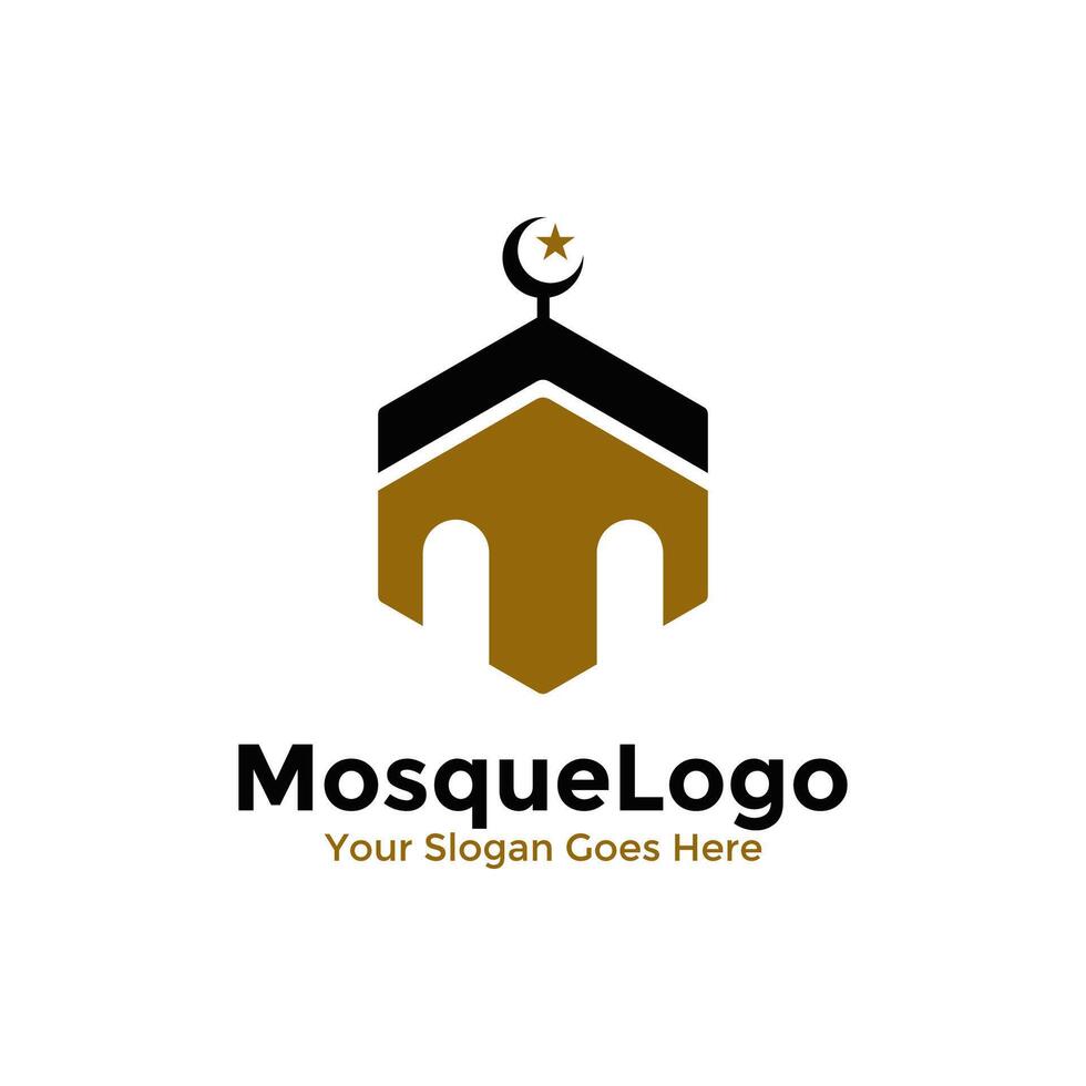 brief m voor Islamitisch logo vector, creatief moslim ontwerp, gemakkelijk moskee logo ontwerp vector