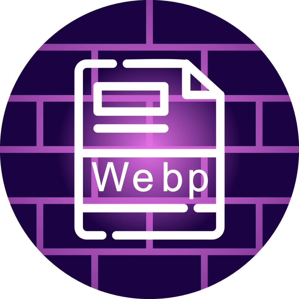 webp creatief icoon ontwerp vector