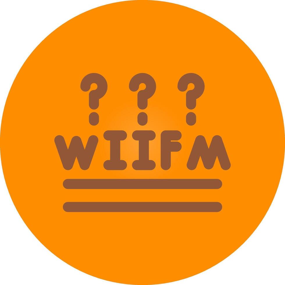 wiifm creatief icoon ontwerp vector