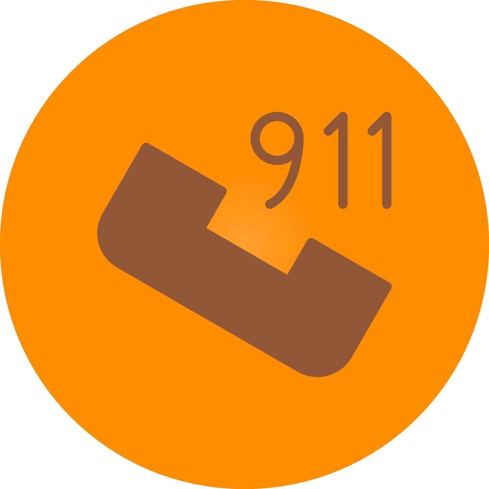 telefoontje 911 creatief icoon ontwerp vector