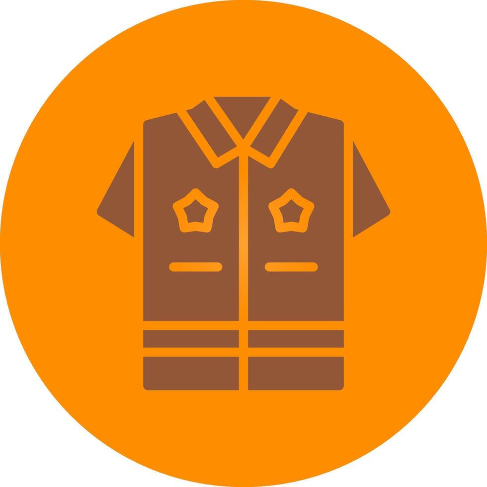 Politie uniform creatief icoon ontwerp vector