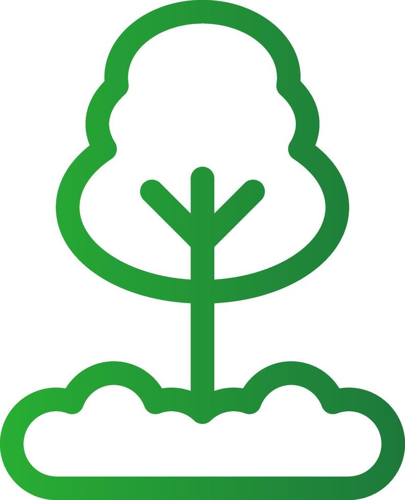 lijn groen helling ontwerp vector