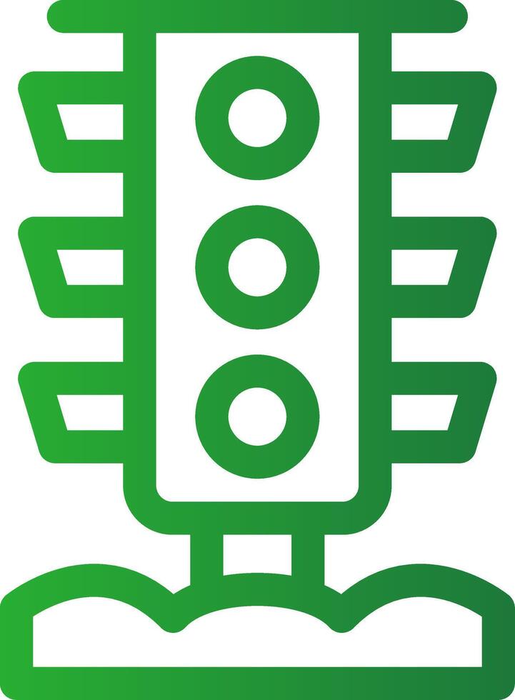 lijn groen helling ontwerp vector