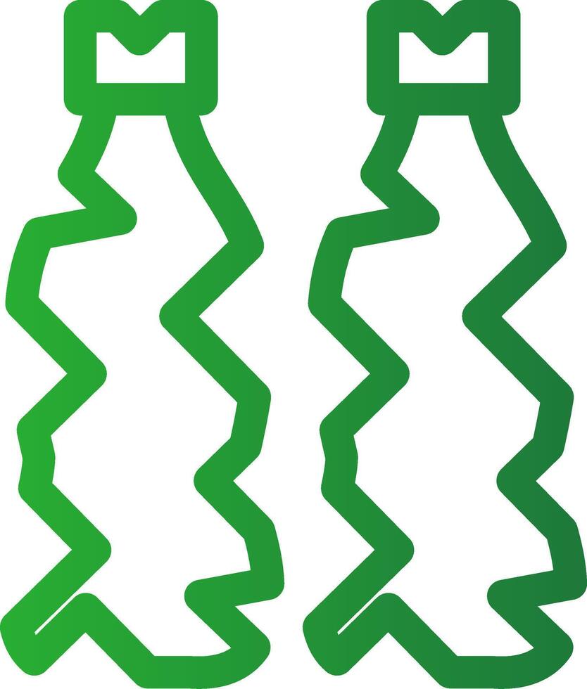 lijn groen helling ontwerp vector