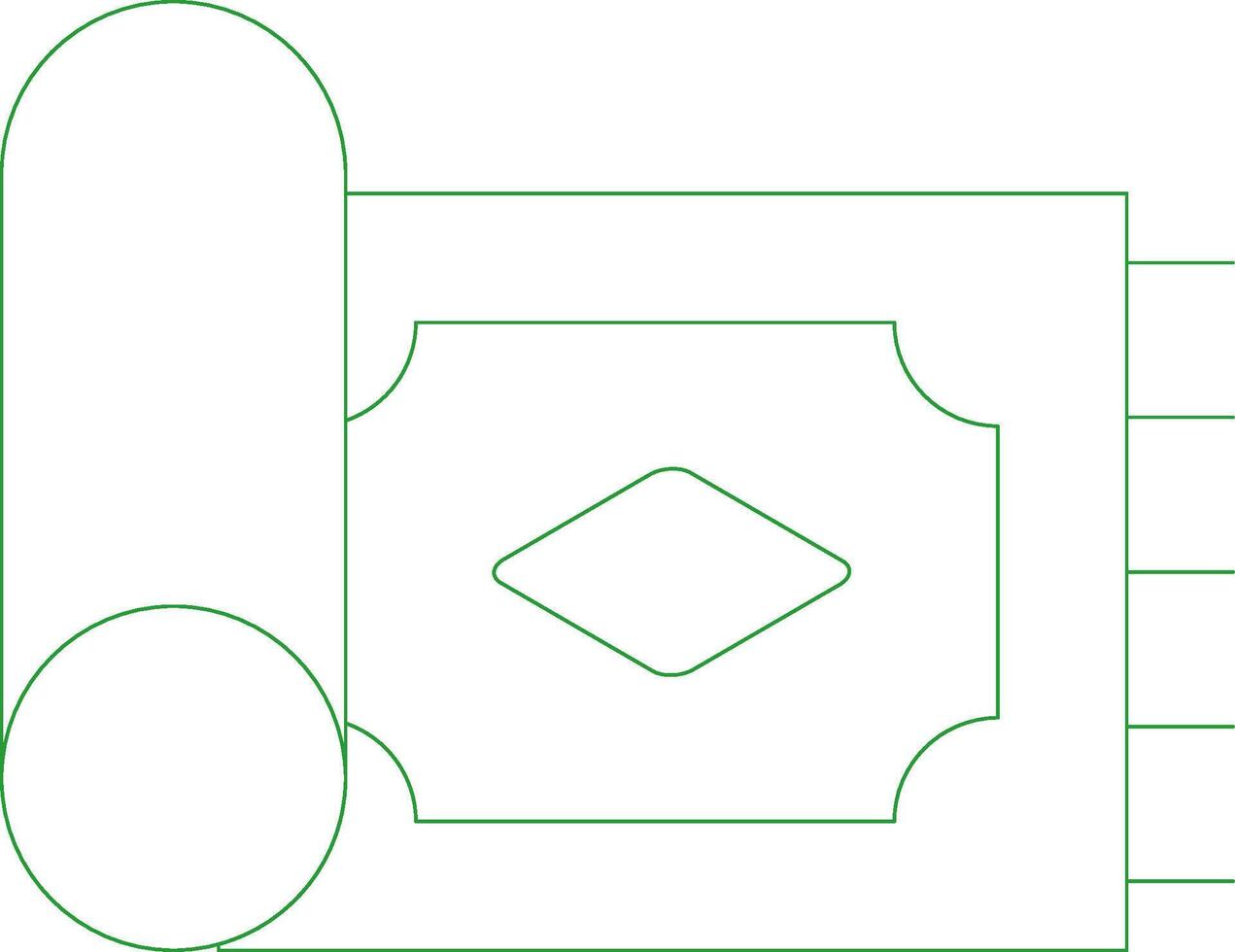 lijn groen helling ontwerp vector