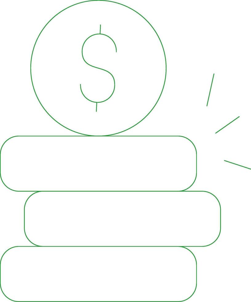 geld creatief icoon ontwerp vector