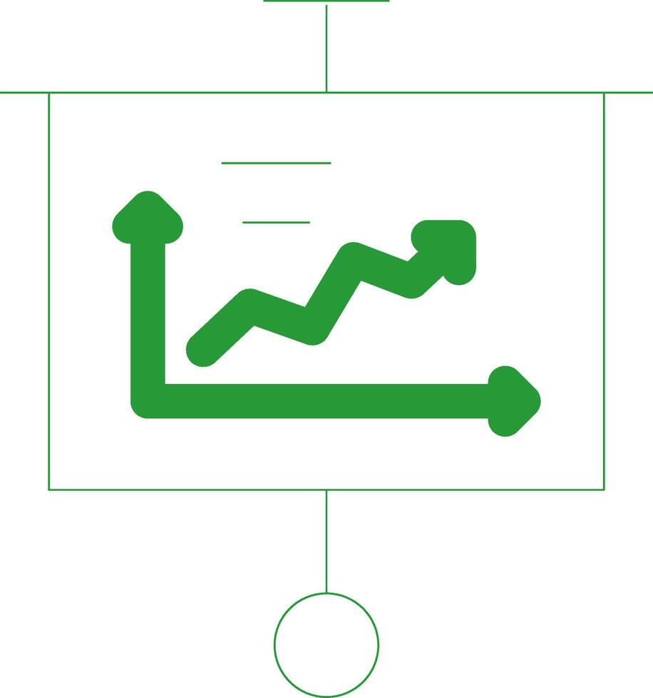 lijn groen helling ontwerp vector