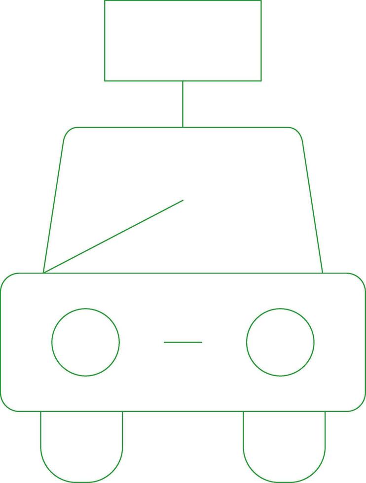 lijn groen helling ontwerp vector