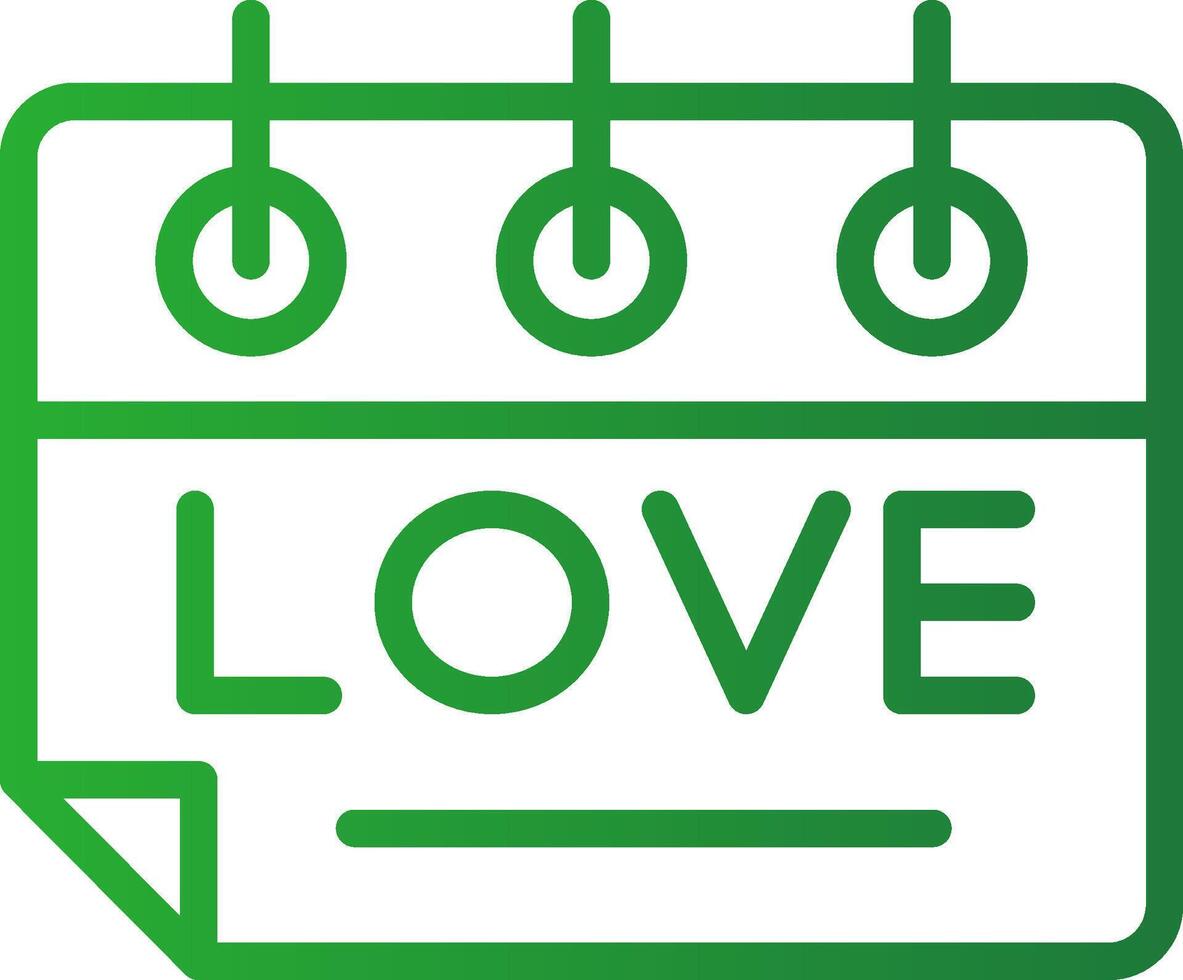 liefde kalender creatief icoon ontwerp vector