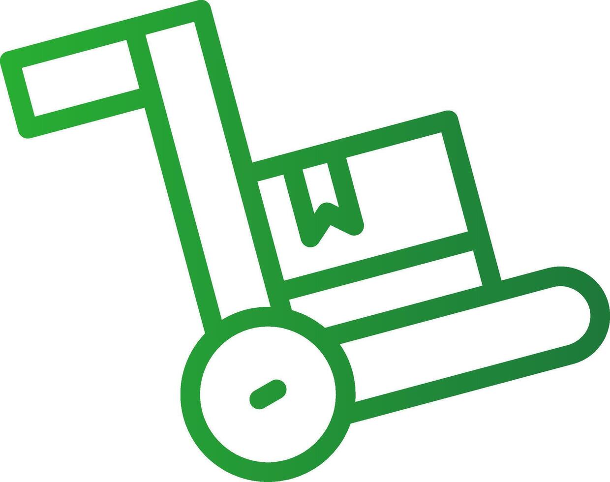 trolley creatief icoon ontwerp vector