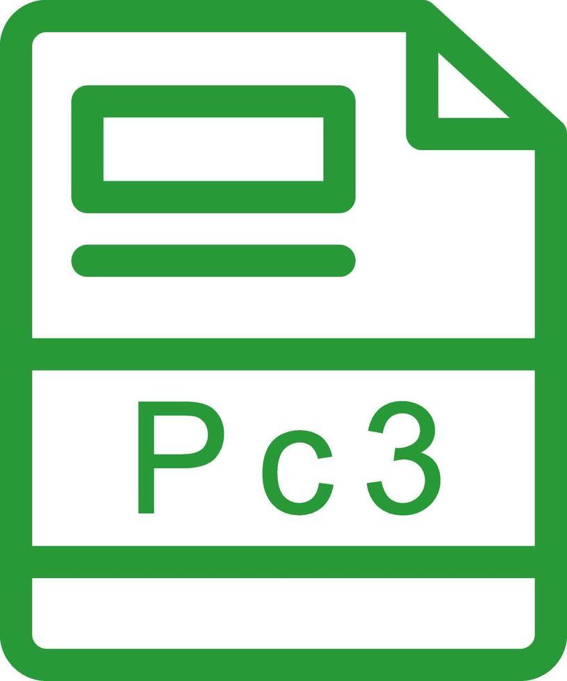 pc3 creatief icoon ontwerp vector