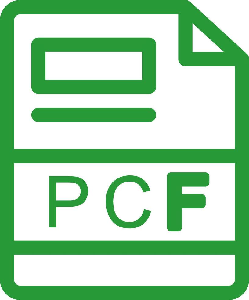 pcf creatief icoon ontwerp vector