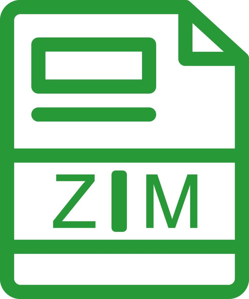 zim creatief icoon ontwerp vector