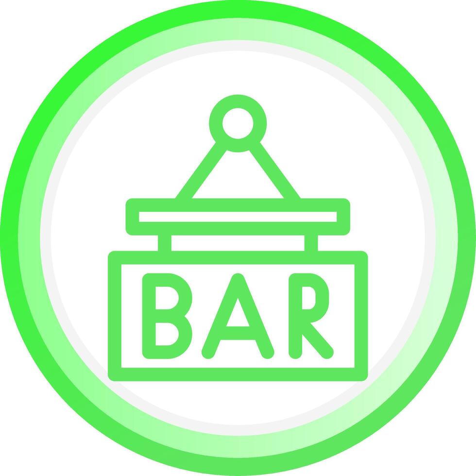 bar teken bord creatief icoon ontwerp vector