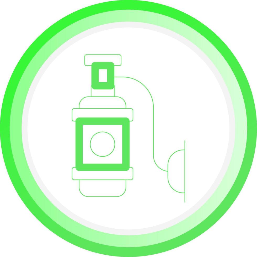 zuurstof tank creatief icoon ontwerp vector