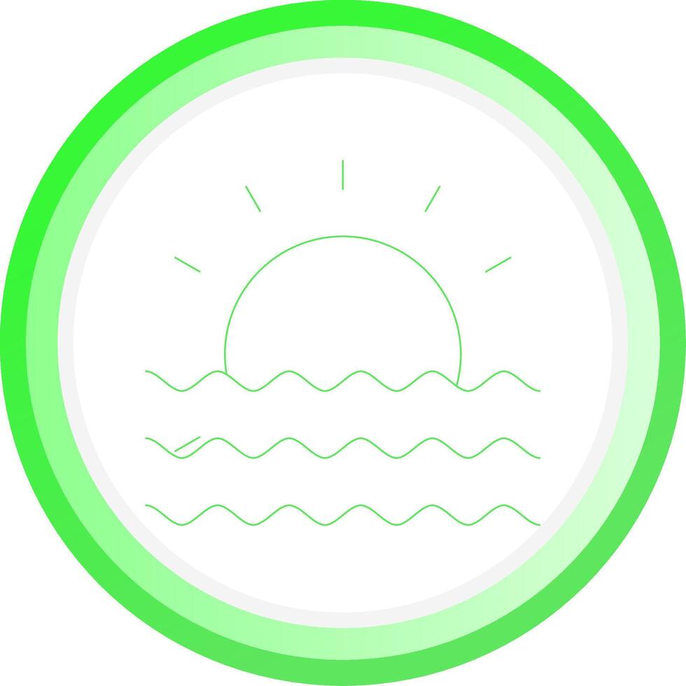zonsondergang creatief icoon ontwerp vector