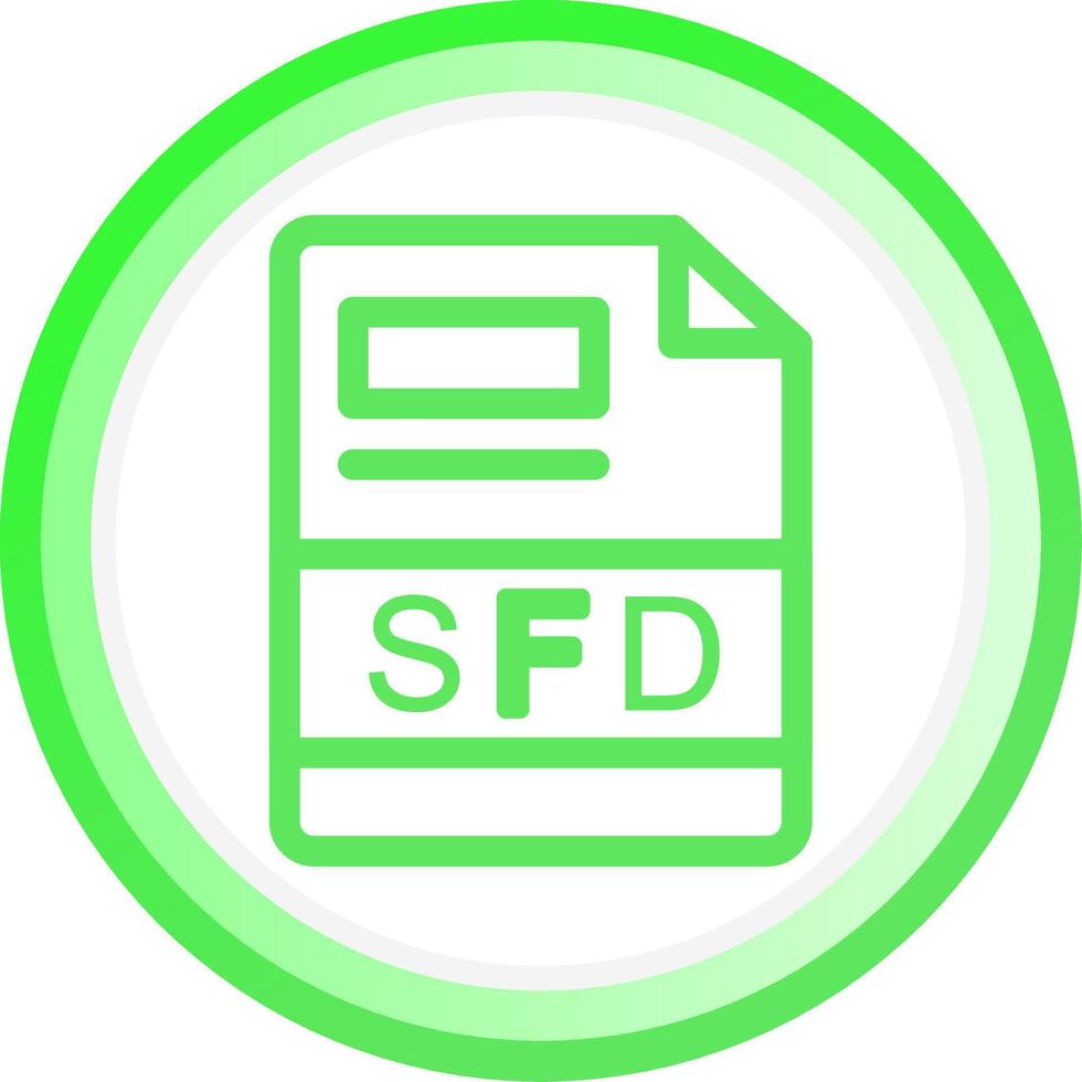 sfd creatief icoon ontwerp vector