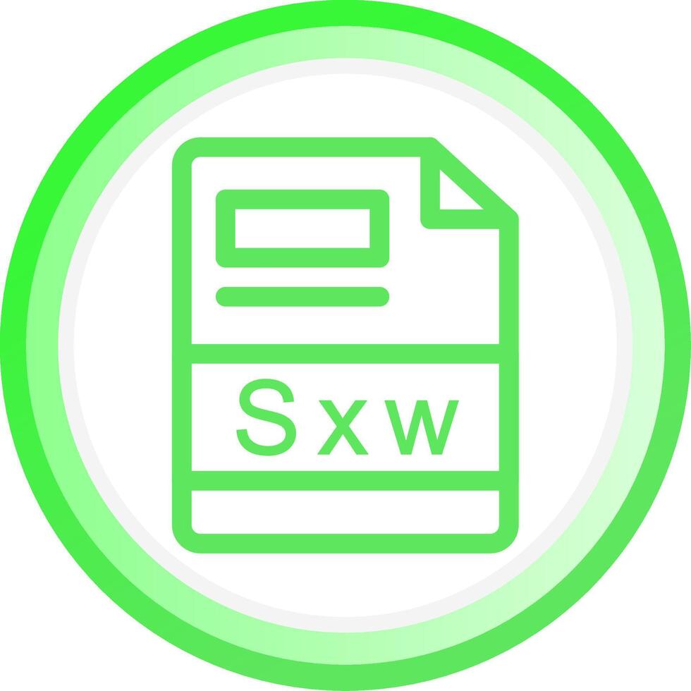 sxw creatief icoon ontwerp vector