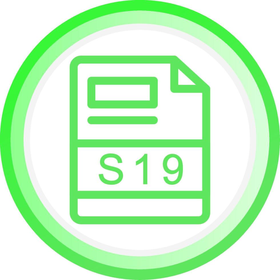 s19 creatief icoon ontwerp vector